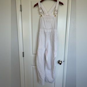 Stoney Clover Lane x Target White Linen Overalls